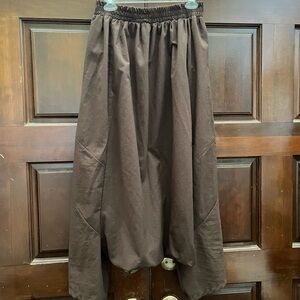 Men's Zambia Collection Elastic-Waist Brown Casual Pants XXL